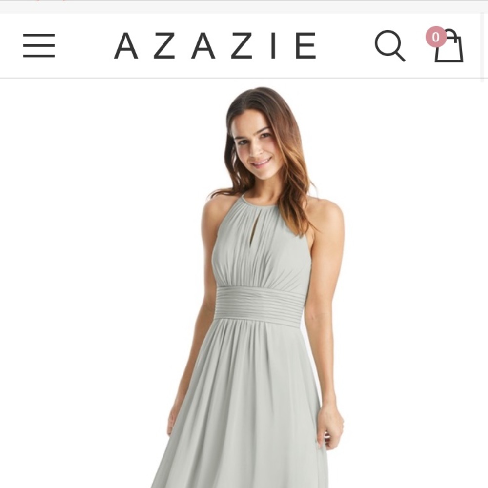 Azazie Silver Bridesmaid dress